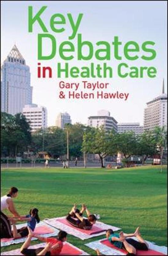 Key Debates in Healthcare