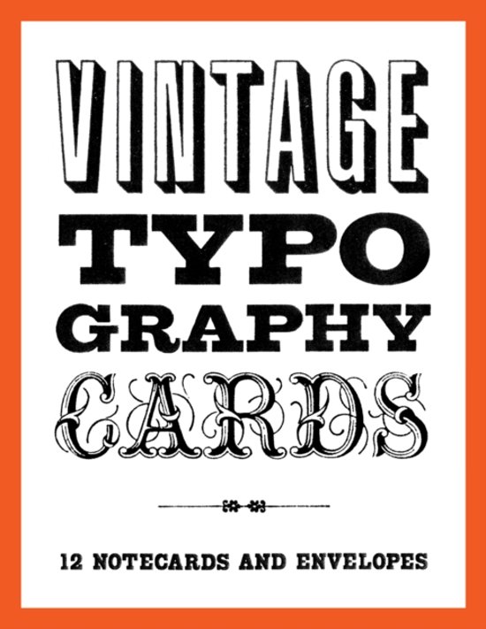Afbeelding van het spel Vintage Typography Notecards