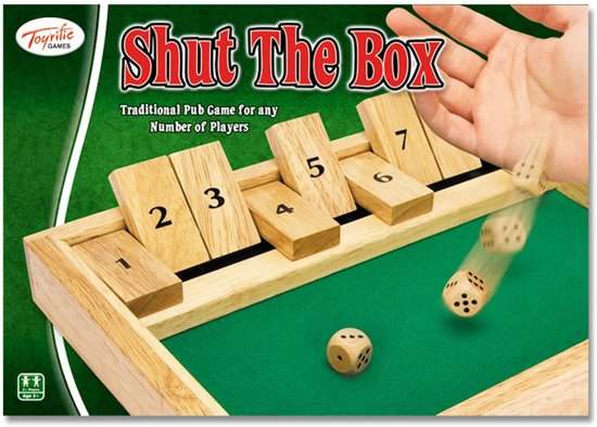 Thumbnail van een extra afbeelding van het spel Toyrific Shut The Box Dobbelspel