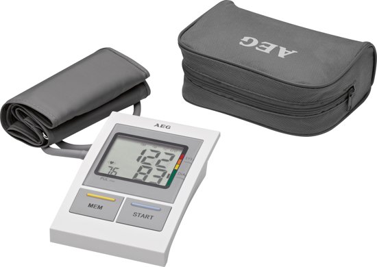 AEG BMG 5612 Weiß/Grau Oberarm-Blutdruckmessgerät
