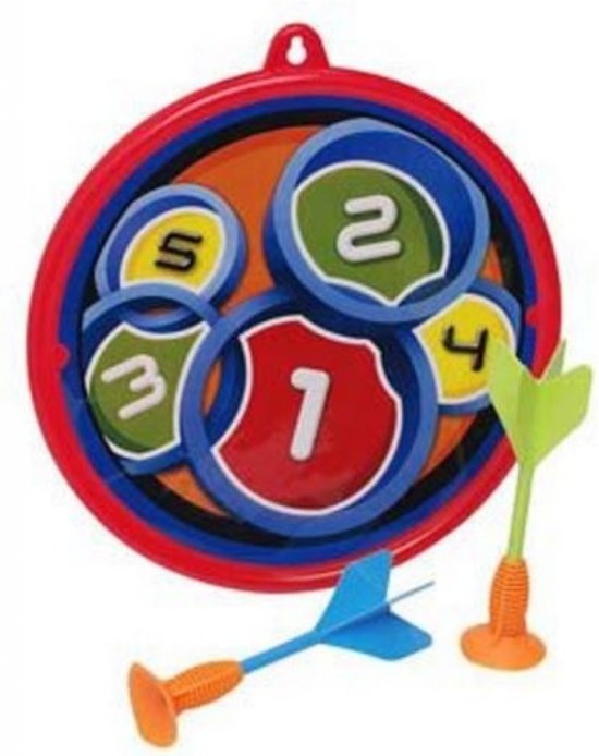 Thumbnail van een extra afbeelding van het spel Eddy Toys Dart Game Met Pijlen Rood/blauw