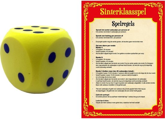 Welp bol.com | Sinterklaas spel met gele dobbelsteen - Pakjesavond VS-38