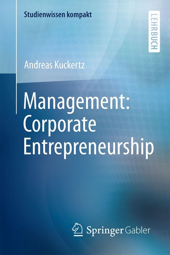 Management: Corporate Entrepreneurship