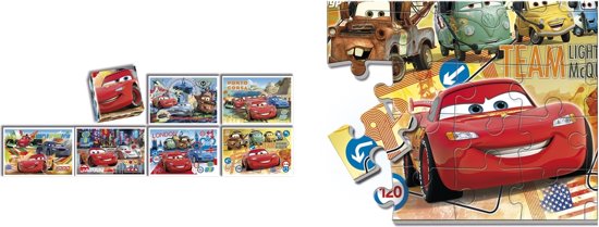 Thumbnail van een extra afbeelding van het spel Clementoni Disney Cars 4-in-1 Spel