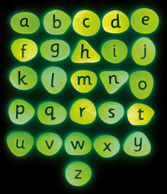Afbeelding van het spel Lichtgevende alfabet keien