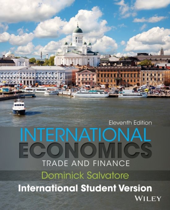 International Economics: Trade and Finance, 11th Edition International Student Version. Dominick Salvatore