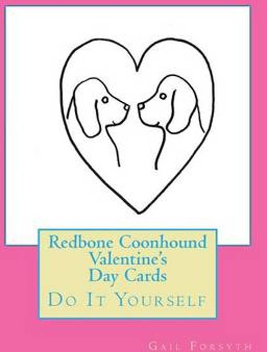 Afbeelding van het spel Redbone Coonhound Valentine's Day Cards