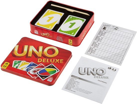 Thumbnail van een extra afbeelding van het spel Uno Deluxe - Kaartspel