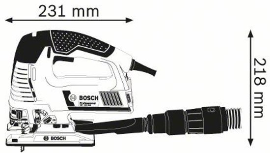 Bosch professional GST 160 BCE Decoupeerzaagmachine pendel - 800w - met BEUGEL in L-Boxx