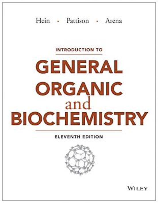 General organic and biochemistry chapters 1/3/4