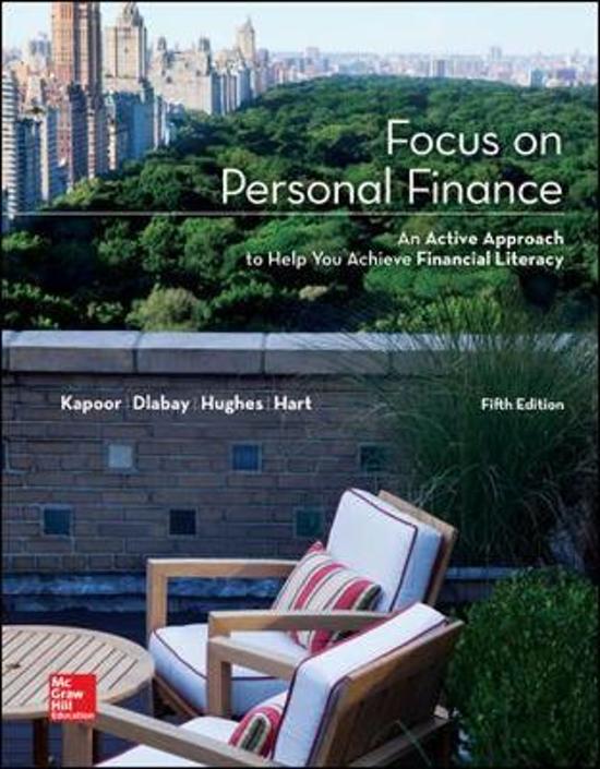 Step into 2023-2024 with Confidence: [Focus on Personal Finance,Kapoor,5e] Solutions Manual