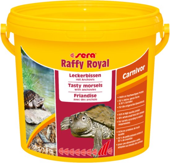 Sera Raffy royal - 3800ml - Reptielenvoer gedroogde visjes schildpadvoer