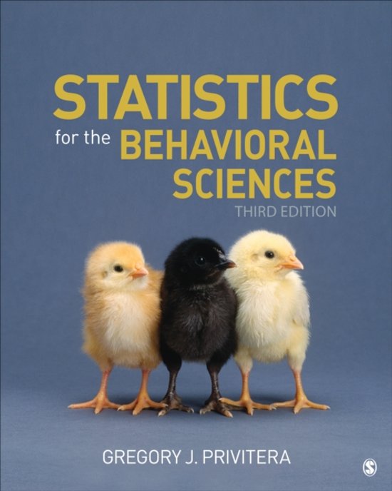 Statistics for the Behavioral Sciences, Privitera - Exam Preparation Test Bank (Downloadable Doc)