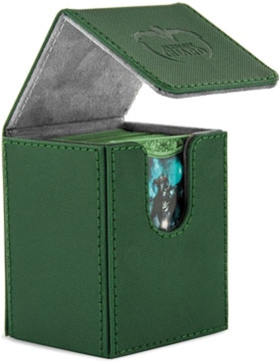 Afbeelding van het spel Ultimate Guard Flip Deck Case 100+ Standard Size XenoSkin Green