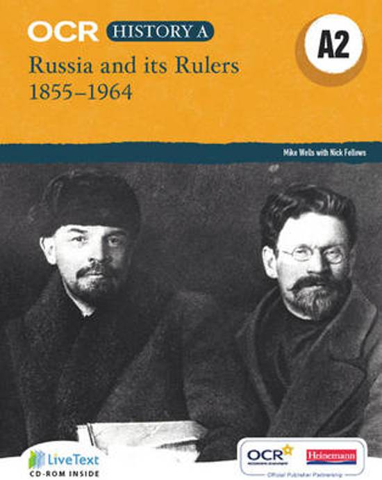 Ocr A Level History A2: Russia And Its Rulers 1855-1964