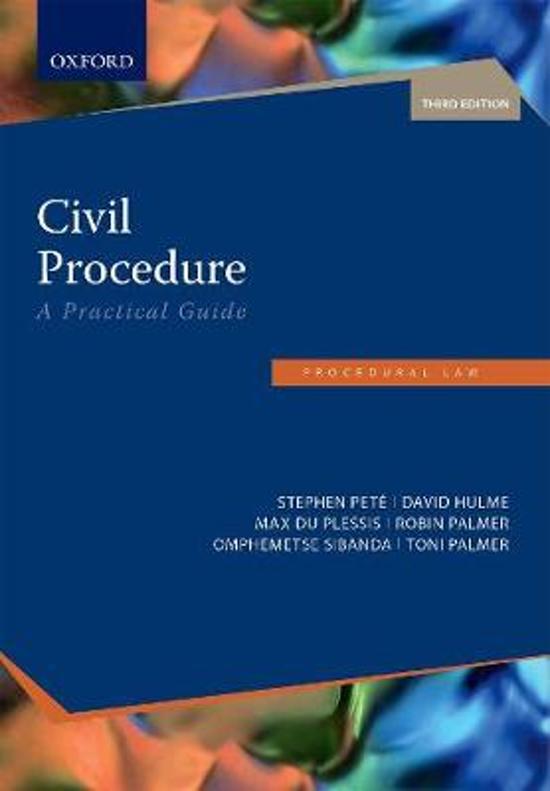 Law of Civil Procedure 371 Year Notes