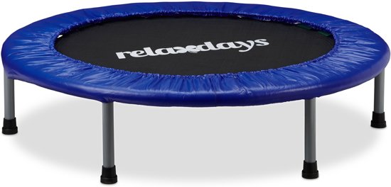 relaxdays - opvouwbaar trampoline met bungee elastiek voor kinderen tot 45 kg