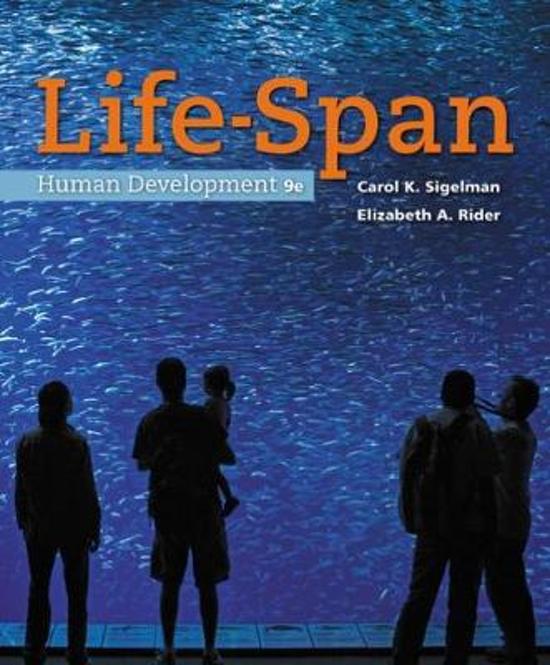Test Bank for Life Span Human Development 9th Edition Sigelman / All Chapters 1 - 17 / Full Complete 2023