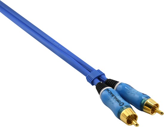 Oehlbach BEAT! Stereo RCA Kabel 0,5 meter blauw