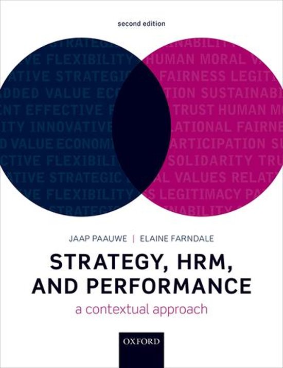 Lecture notes 205- Digital Marketing  Strategy, HRM, and Performance, ISBN: 9780192536006
