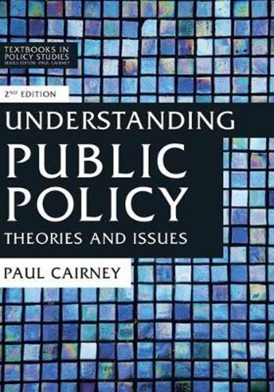 Beleidscyclus: Cairney - Understanding Public Policy (2020)