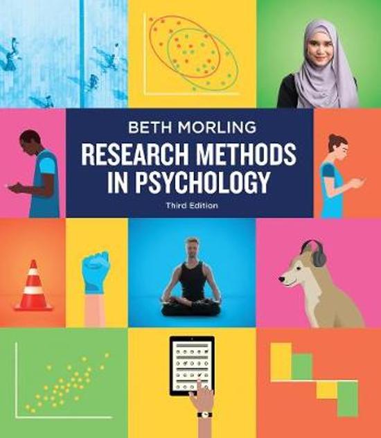 Samenvatting Research Methods in Psychology -  Theoretische Introductie in Onderzoeksmethoden (PSBA1-27)