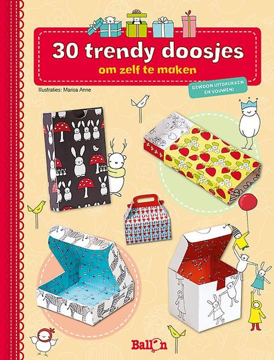 Hedendaags bol.com | Vouwboek, Trendy doosjes om zelf te maken 30 stuks OC-59