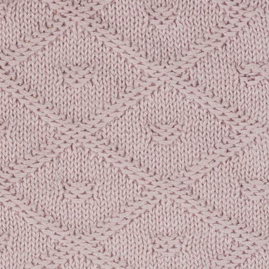 Jollein muts Diamond knit pink maat 40cm (vanaf 6 maanden)