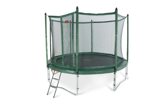 Avyna trampoline PRO-LINE 12 + net boven + ladder - groen