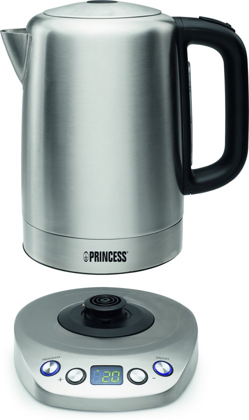 Princess 236002 Kettle Powerfull And Programmable Waterkoker - 1,7 L