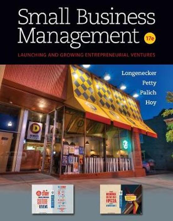 Test Bank for Small Business Management Launching & Growing Entrepreneurial Ventures, 20th Edition by Justin G. Longenecker, J. William Petty, Leslie E. Palich, Frank Hoy