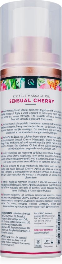 Exotiq Massageolie Sensual Cherry - 100 ml