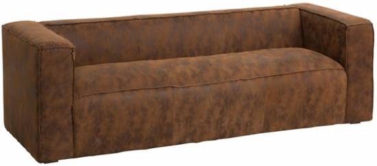 Duverger Cloudy lounge - Sofa - 3-zit - leder - bruin -gewolkt