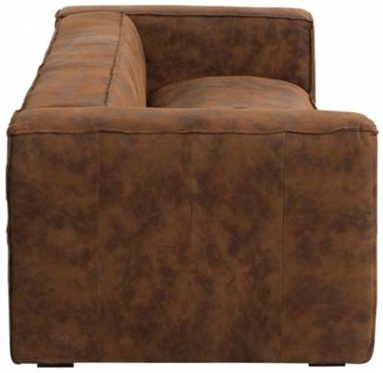 Duverger Cloudy lounge - Sofa - 3-zit - leder - bruin -gewolkt