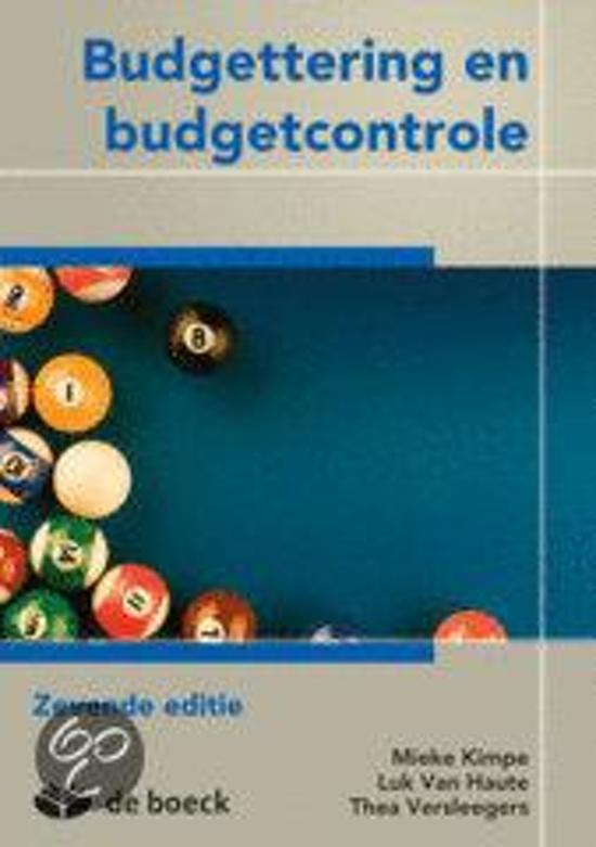 Budgettering en budgetcontrole 