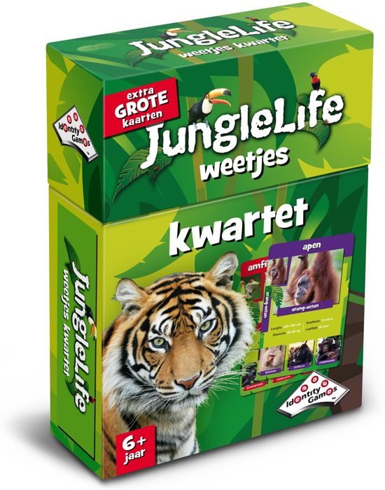 Afbeelding van het spel Junglelife Weetjeskwartet - Kaartspel