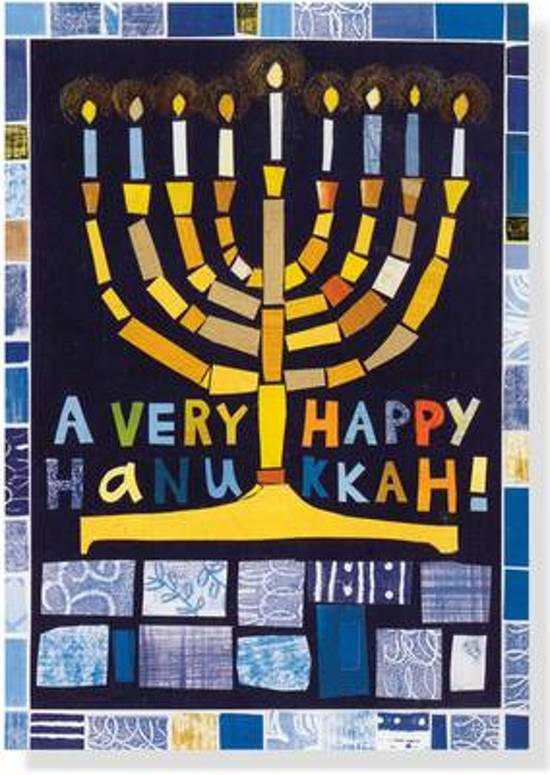 Afbeelding van het spel Hanukkah Mosaic Large Deluxe Holiday Cards