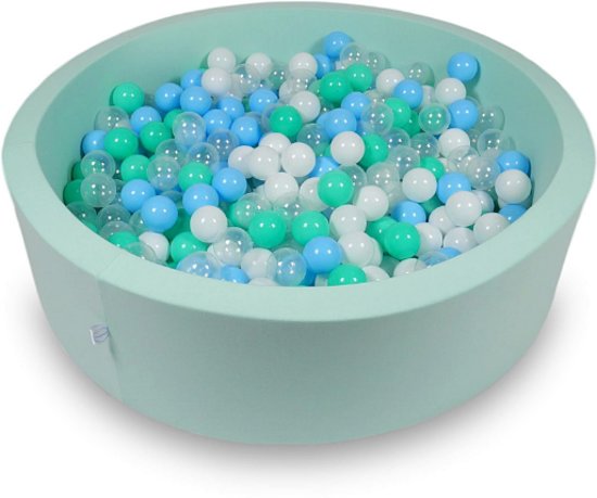 Ballenbak - 400 ballen - 115 x 30 cm - ballenbad - rond groen