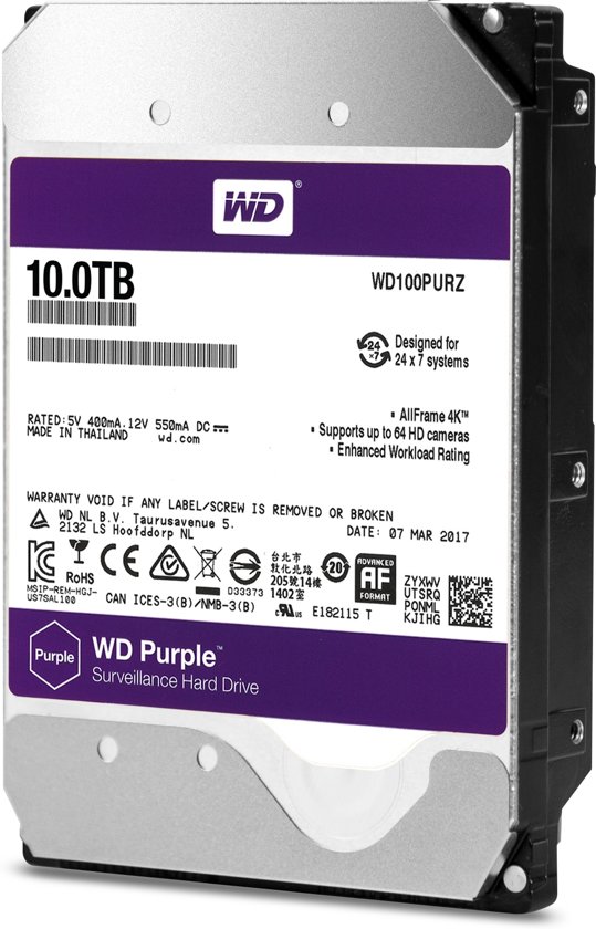 WD Purple - Interne harde schijf - 10 TB