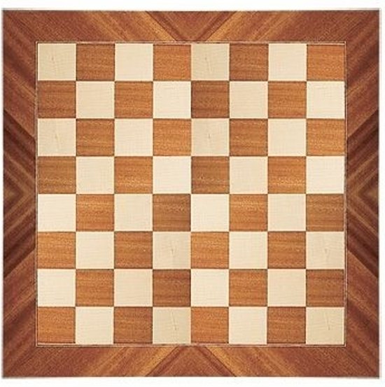 Afbeelding van het spel Schaakbord Diagonaal Walnoot 45cm