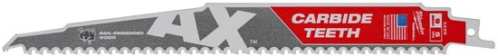 Milwaukee AX reciprozaagblad Carbide long life 230mm