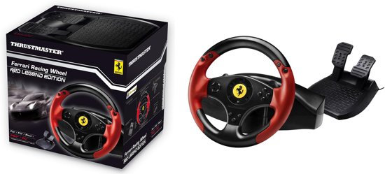 Thrustmaster Ferrari Racing Wheel Red Legend Ps3pc Stuurwiel Pedalen Pcplaystation 3 Zwart Rood