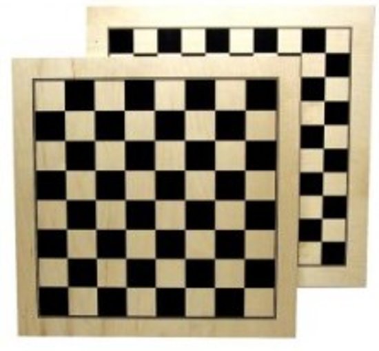 Afbeelding van het spel Schaak-damb.Essenh./zw.bedr.45/30mm.42cm