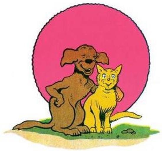 Afbeelding van het spel Dog and Cat Friends Friendship Greeting Cards