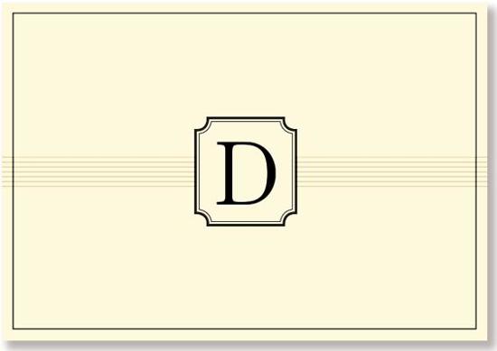 Afbeelding van het spel Monogram Note Cards 'd' (Stationery, Boxed Cards)