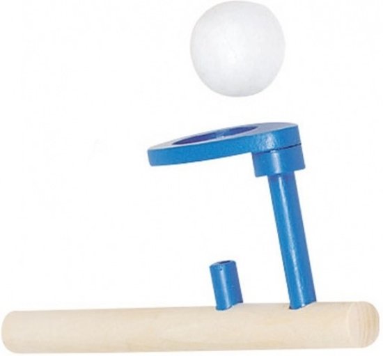 Afbeelding van het spel Goki Houten zwevende bal: 15 x 5 cm blauw