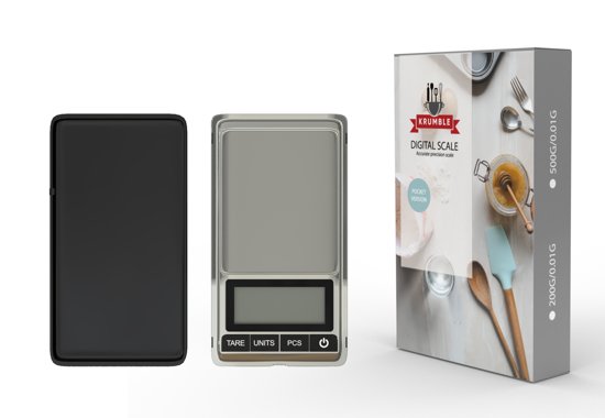 Digitale weegschaal 0.01 x 200 gram | Kleine keukenweegschaal | Precisie weegschaal | Grammen weegschaal | Mini weegschaal | Micro weegschaal
