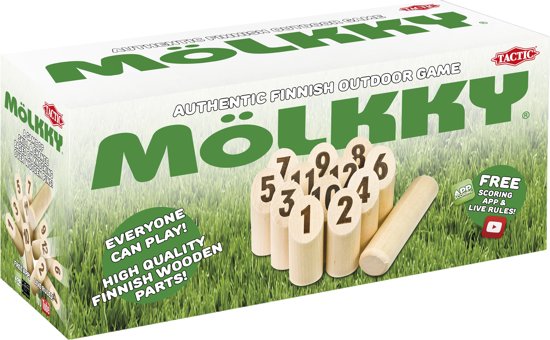 Afbeelding van het spel Mölkky in cardboardbox
