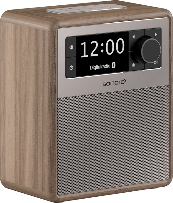 Sonoro EASY - Draagbare DAB+ Radio + Bluetooth - Walnoot