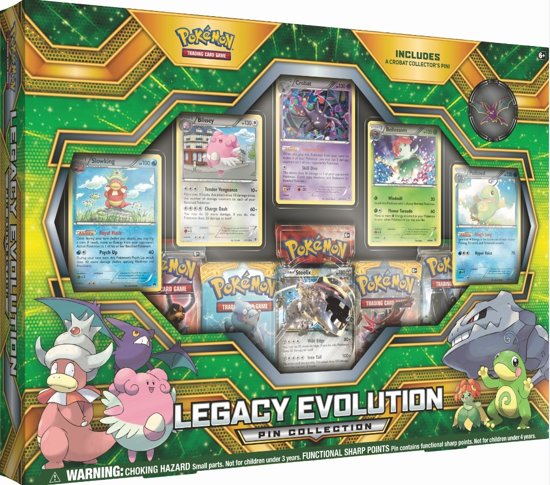 Afbeelding van het spel Pokémon Legacy Evolution Pin Box Verzamelkaarten 13-delig